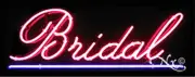 BRAND NEW "BRIDAL" 32x13 UNDERLINED REAL NEON SIGN w/CUSTOM OPTIONS 10025
