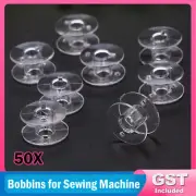 50/100X Empty Bobbins Sewing Machine Spools for Brother Janome Singer Elna