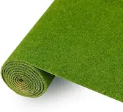 Artificial Model Grass Mat Trains Grass Green 40 x 100cm for Decoration Kids Craft Scenery Model DIY (Grass Green)