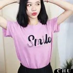 CHU FASHION SMILE刺繡釘珠上衣 正韓