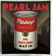 Pearl Jam Dark Matter Tour Pittsburgh, PA Night 2 Event Sticker from May 18,2025
