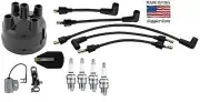 Ford Tractor 4 Cyl Distributor Tune up Kit w/ USA Copper Plug wires