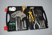 Saxophone Full Repair Tool Kit Parts - Pads Changing Set w/Hard Case GOOD