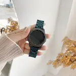 純色樹脂錶帶 適用三星GALAXY WATCH 3錶帶 三星GEAR S3 華米運動手錶三珠錶帶20MM22MM快拆錶帶