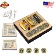 Elegant Telecaster Replacement: Gold Prewired Plate with 3-Way Switch & Knobs