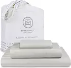 500 Thread Count Twin-Xl Size Damask Stripe, 3 Pc Luxury Cotton Bed Sheet Set, S