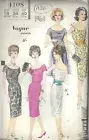 1961 Vintage VOGUE Sewing Pattern B38" DRESS CUMMERBUND APRON (1593)