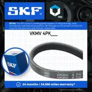 4 Rib Multi V Drive Belt fits FIAT PALIO 178 1.2 1996 on SKF 46429443 46770210
