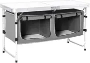 Komodo Folding Camping Table with Storage - KDTBLESTOGA