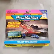 Sealed Micro Machines Galoob Great White Shark Creature Carrier D5