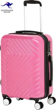 Geometric Luggage Expandable Suitcase Spinner with Built-In TSA Lock and Wheels
