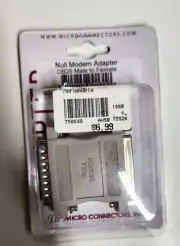 DB25 Male to DB25 Female Null Modem Crossed RS232 Adapter