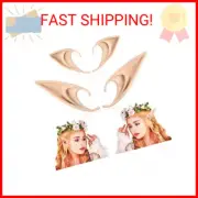 FRESHME Fairy Pixie Elf Ears - Cosplay Soft Pointed Ears Elven Masquerade Vampir