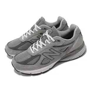 【NEW BALANCE】休閒鞋 990 V4 男鞋 女鞋 灰 白 美製 復古 麂皮 運動鞋 NB 紐巴倫(U990GR4-D)