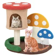 Costway 60cm Cat Tree Cat Sisal Scratching Post Cat Scratcher Activity Center w/Condo