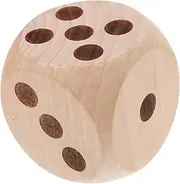 Vaguelly Natural Wooden Dice Blank Dice for Family Games Safe and Portable for Fun Activities