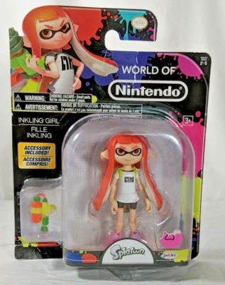 World Of Nintendo Inkling Girl, Fille Inkling, Accessories Included Figure NIB
