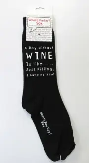 Unisex Sarcastic Fun Novelty Wine Socks Wine Lover Birthday Gift