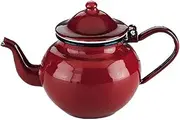 ibili Teapot Roja 0,5 l of Enamelled Steel in red, 10 x 10 x 20 cm