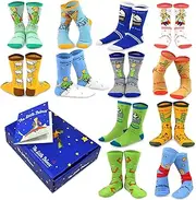 [DoodleUS] Girl's Emily the Strange Fun Colorful Fashion Crew Socks Gift Box
