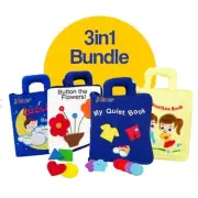 Jollybaby Quiet Books Set (3 Pcs Bundle)