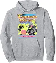 Captain Marvel Never Give Up Carol Corps Retro Poster Pullover Hoodie