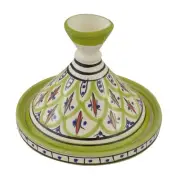 Moroccan Serving Tagine Handmade Ceramic Tajine Dish Exquisite 6" White lime