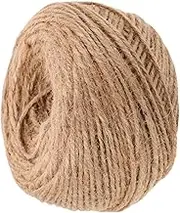 Veemoon Natural Jute Twine Rope: 2mm 100m Twine String for Photo Wall & Present Wrapping - Packing Material String for DIY Projects