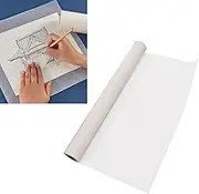 Tracing Paper White Tracing Paper Sketching Roll Transfer Paper Translucent for Sewing Drafting Drawing Architecture Copying Sketching Printing Scrapbooking(44cm x 23m)