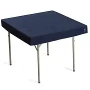 Professional Grade Blue Square Table Cover for Cards, Mahjong, Board Games - 36"