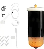 ​500ml Aquarium Brine Shrimp Hatchery Kit High Hatch Rate (95%) Artemia Incubator for Baby Shrimp & Fish Fry Complete Set with Regulating Valve, Net & Storage Tools​ Transparent,1.2L