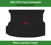 Lloyd Luxe Cargo Carpet Mat for '06-10 Jeep Commander w/Red on Black Jeep Logo (for: Jeep)