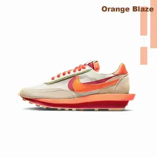 【NIKE 耐吉】聯名款 Clot x Sacai x Nike LDWaffle 米白橘 休閒鞋 男鞋 DH1347-100