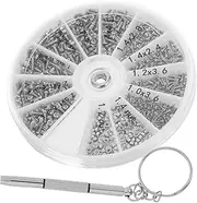 NULYLU Mini Screwdriver Watch Repair Kit Nut Bolt Assortment Stainless Steel Tool Set for Home