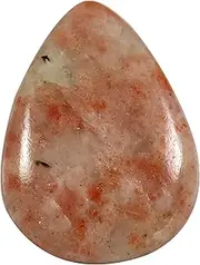 [Goyal Exports] Sunstone Pear Cabochon Natural Loose Gemstone 61.05cts OV80, Loose Gemstone, Sunstone