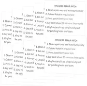 CIYODO 10pcs TPU Inflatable Product Patch for Swimming Rings Floaty Pool Toy Repair Kit Waterproof