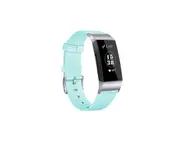 Bands Compatible With Fitbit Charge 3,Woven Fabric Breathable Watch Strap - Sky Blue