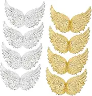 HOMSFOU Wings Cake Decorations 24pcs Mini Wing Ornament Birthday Cake Toer for DIY Making