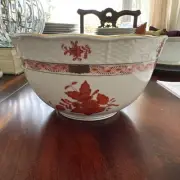Herend Chinese Bouquet Rust Serving Bowl 362 HARD TO FIND