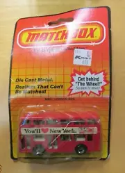 MATCHBOX SUPERFAST MB 51 LONDON BUS "YOU'LL LOVE NEW YORK" - NIOP