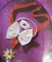 Vampire Kit Medallion Bow Tie Teeth Fancy Dress Up Halloween Costume Accessory