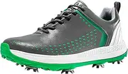 [PENXZT] Men's Golf Shoes Casual Spiked Golf Sneakers Waterproof Non-Slip Comfortable Lightweight Plus Size,E,11