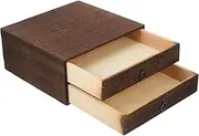 IMIKEYA Rustic Drawer Organizer Box Multi Functional Storage for Home Office Desktop for Jewelry Crafts and Sundries and Stylish Design