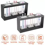 Toothbrush Holder with Tilt Tray 3 Compartment Tooth Brushing✜