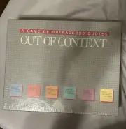 Vintage 1985 Out of Context Board Game SEALED - A game of outrageous quotes.
