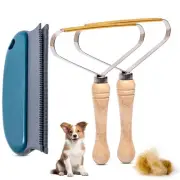 3-Pack Pet Hair Removal Tool - Lint Remover, Carpet Scraper & Shaver for Clot...