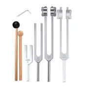 4Pcs Tuning Fork Set(128Hz, 136.1Hz, MI 528Hz, 4096Hz),for Healing4232