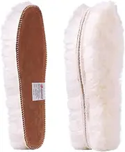[Ailaka] Women's Premium Thick Sheepskin Insoles/Inserts, Warm Fluffy Fleece Wool Replacement Insoles for Shoes Boots Slippers