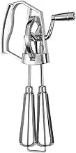 Manual Egg Beater,Stainless Steel Hand Crank Egg Whisk - Portable Ergonomic Egg Mixer, Dishwasher Safe Egg Whisk for Home, Kitchen