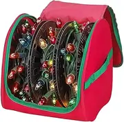 Christmas Decoration Storage, Holiday Light Organizer, Oxford Storage Bag, Christmas Decor Storage, Festive Storage Solutions, Snowflakes Storage Bag, Holiday Decoration Organizer